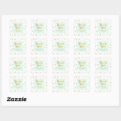 Sky Blue Gold Baby shower Dank je voor Sticker (Vel)