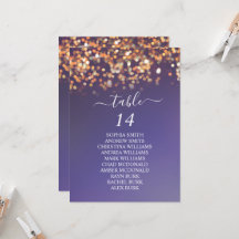 Sky Blue & gold Background Seining Chart Cards