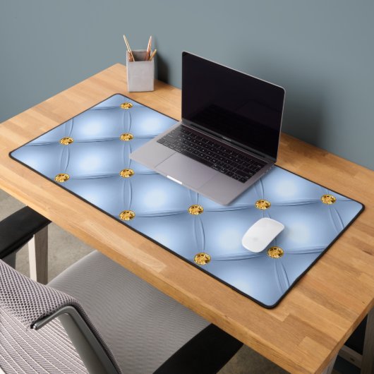 Sky Blue Gold Diamond Getuft Bureaumat (Kantoor 2)
