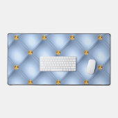 Sky Blue Gold Diamond Getuft Bureaumat (Keyboard & Muis)
