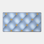 Sky Blue Gold Diamond Getuft Bureaumat (Voorkant)