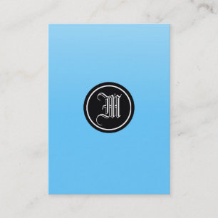 Sky Blue Gothic Visitekaartje