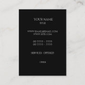 Sky Blue Gothic Visitekaartje (Achterkant)