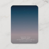 Sky Blue Gradient Handmade Earring Display Kaart Contactkaartje (Achterkant)