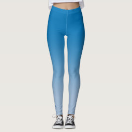 Sky Blue Gradient met legant Monogram Leggings