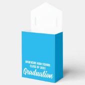 Sky Blue Graduation Party Gepersonaliseerd Bedankdoosjes (Geopend)