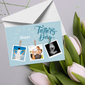 Sky Blue Happy Vaderdag Foto Wenskaart Bedankkaart