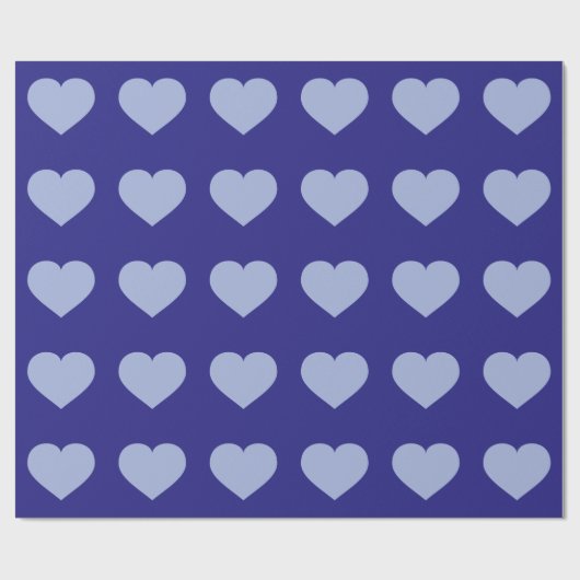 Sky Blue Hearts Cadeaupapier (Vlak)