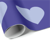 Sky Blue Hearts Cadeaupapier (Rol Hoek)