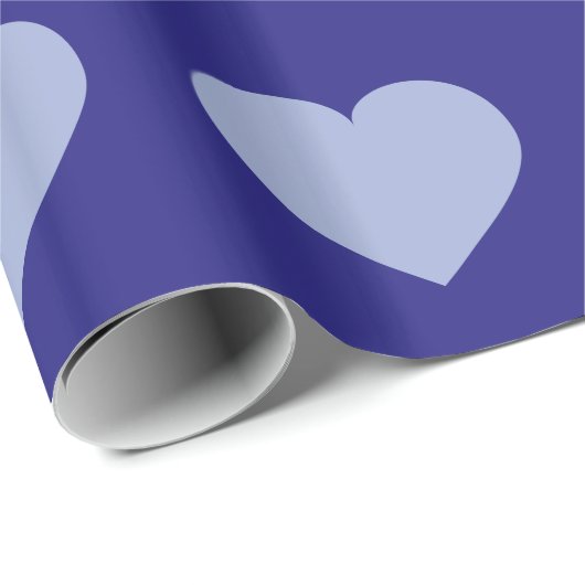 Sky Blue Hearts Cadeaupapier (Rol Hoek)
