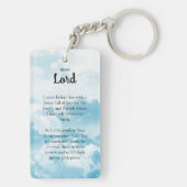 Sky Blue Heaven Memorial Gebed Foto Sleutelhanger (achterkant)