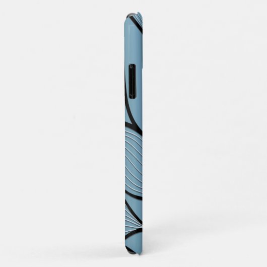 Sky Blue Hues Creatief Verloven Patroon Case-Mate iPhone Case (Achterkant/rechts)