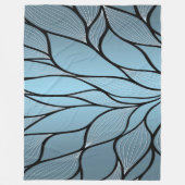 Sky Blue Hues Creatief Verloven Patroon Fleece Deken (Voorkant)
