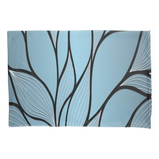 Sky Blue Hues Creatief Verloven Patroon Kussensloop (Voorkant)