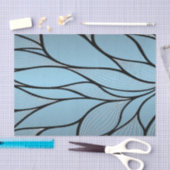 Sky Blue Hues Creatief Verloven Patroon Tissuepapier (Craft)