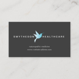 Sky Blue Hummingbird Logo Gezondheid & Wellness Gr Visitekaartje
