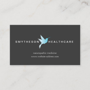 Sky Blue Hummingbird Logo Gezondheid & Wellness Gr Visitekaartje
