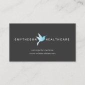 Sky Blue Hummingbird Logo Gezondheid & Wellness Gr Visitekaartje (Voorkant)