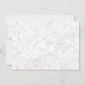 Sky Blue Hydrangea Floral Two Hearts Save The Date (Achterkant)