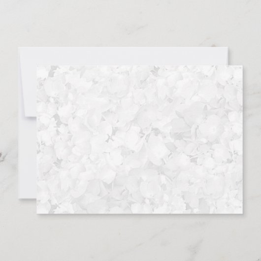 Sky Blue Hydrangea Floral Two Hearts Save The Date (Achterkant)