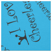 Sky blue Ik hou van cheerleading Stof (Close Up)
