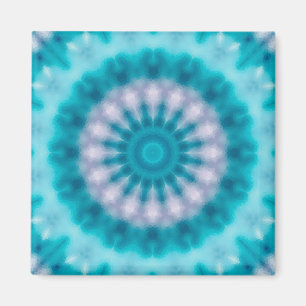 Sky blue kaleidoscoop magneet