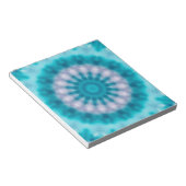 Sky blue kaleidoscoop notitieblok (Schuin)