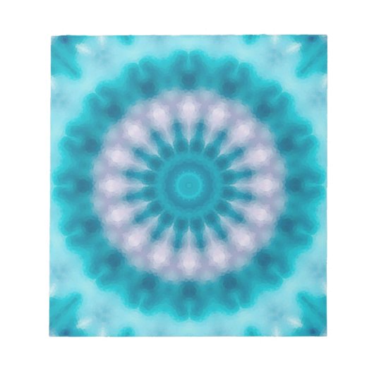 Sky blue kaleidoscoop notitieblok (Voorkant)