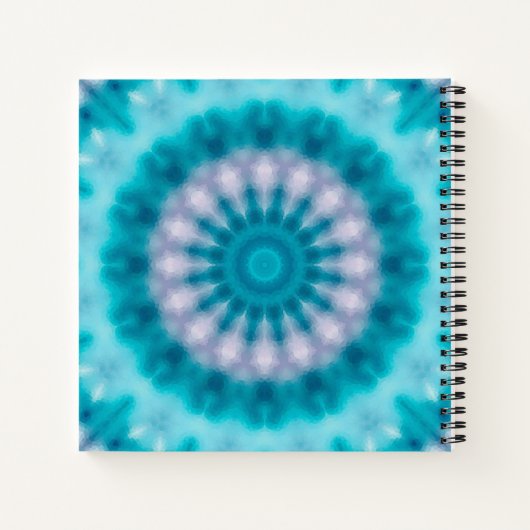 Sky blue kaleidoscoop notitieboek (Achterkant)