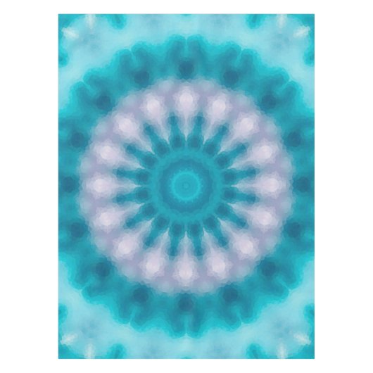 Sky blue kaleidoscoop tafelkleed (Voorkant)