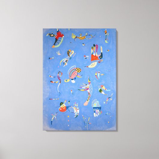 Sky Blue | Kandinsky | Canvas Afdruk (Voorkant)