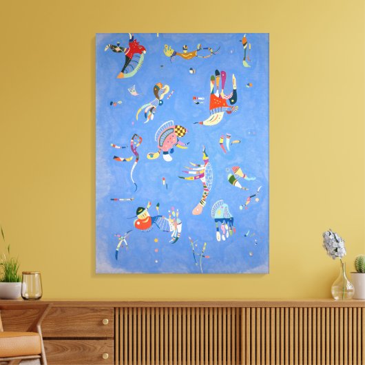 Sky Blue | Kandinsky | Canvas Afdruk (Insitu (Woonkamer))