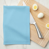 Sky Blue Keuken Handdoek voor Tijdloze Stijl (Quarter Fold)