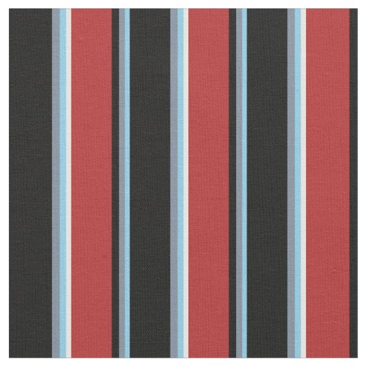 Sky Blue, Light Slate Grey, Black, Red, Mint Cream Stof (Close Up)