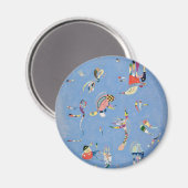 Sky Blue Magneet (Voorkant / Achterkant)