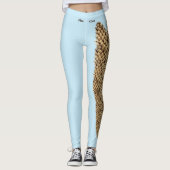 Sky Blue Maine State Pine Cone Leggings (Voorkant)