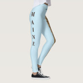 Sky Blue Maine State Pine Cone Leggings (Rechts)