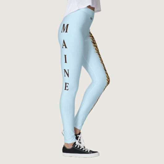 Sky Blue Maine State Pine Cone Leggings (Rechts)