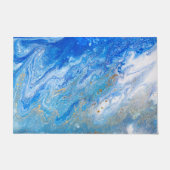 Sky Blue Marble Deurmat (Voorkant)