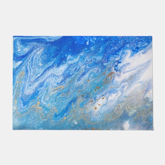 Sky Blue Marble Deurmat (Voorkant)