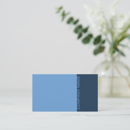 Sky Blue Modern Visitekaartje (Staand voorkant)