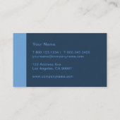 Sky Blue Modern Visitekaartje (Achterkant)