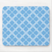 Sky Blue Moroccan Damask Muismat (Voorkant)