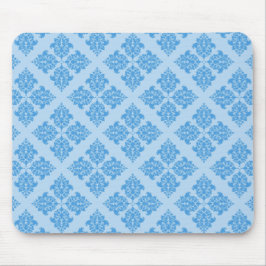 Sky Blue Moroccan Damask Muismat