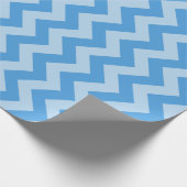 Sky Blue Moroccan Moods Chevrons Cadeaupapier (Hoek)