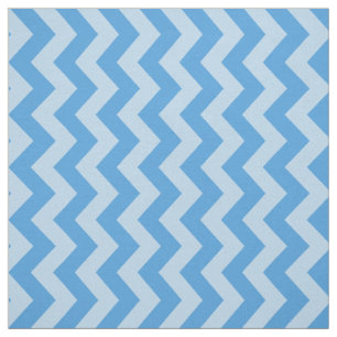 Sky Blue Moroccan Moods Chevrons Stof