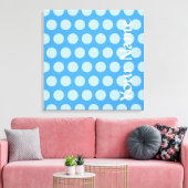 Sky Blue Moroccan Moods Stippen Canvas Afdruk (Insitu (Woonkamer))