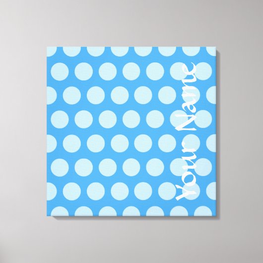 Sky Blue Moroccan Moods Stippen Canvas Afdruk (Voorkant)