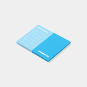 Sky Blue om te doen en te onthouden Notities Post-it® Notes (Schuin)