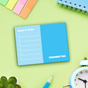 Sky Blue om te doen en te onthouden Notities Post-it® Notes